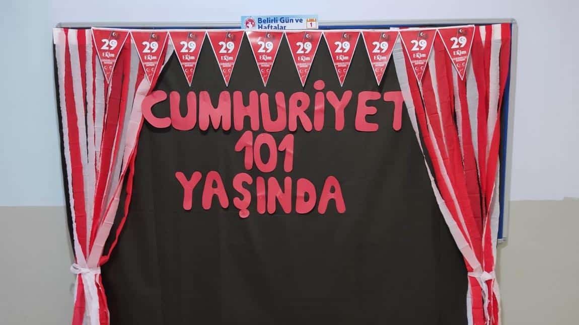 29 EKİM CUMHURİYET BAYRAMI KUTLAMASI